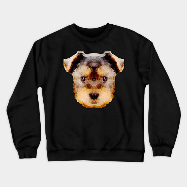 cute yorkie Crewneck Sweatshirt by Ancello